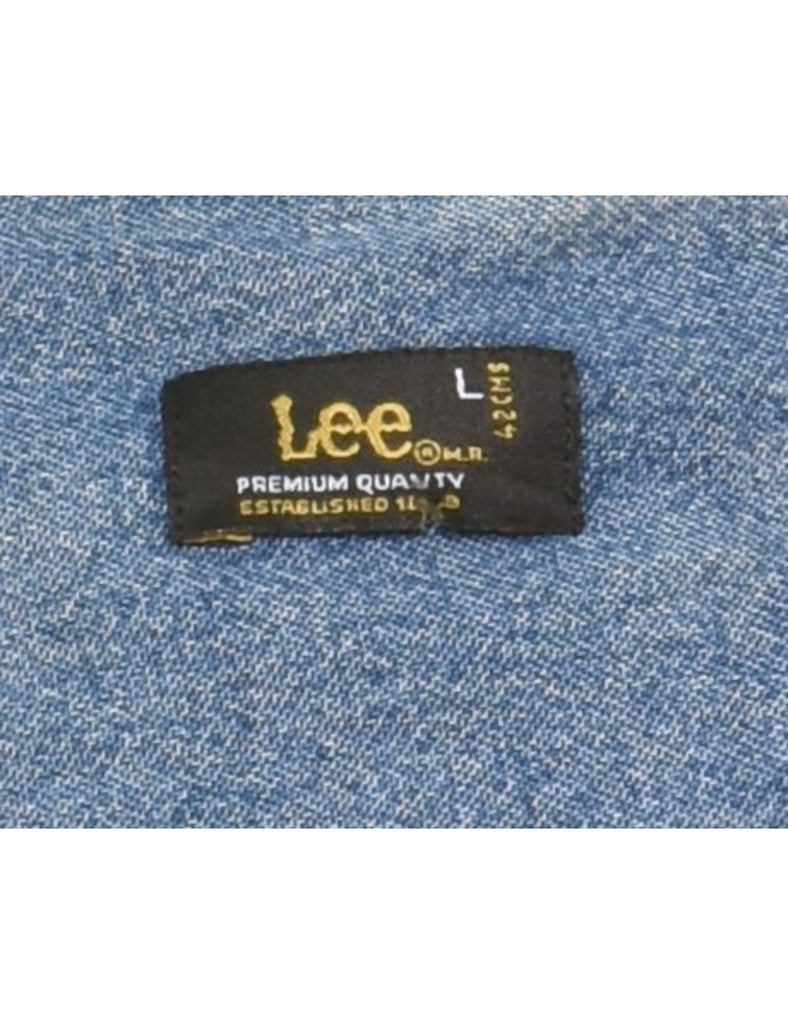 Lee Light Wash Denim Shirt - L