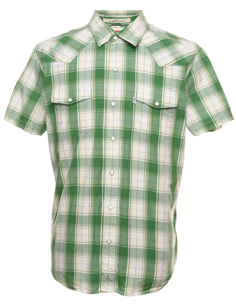 Levi's Checked Green Shirt - L