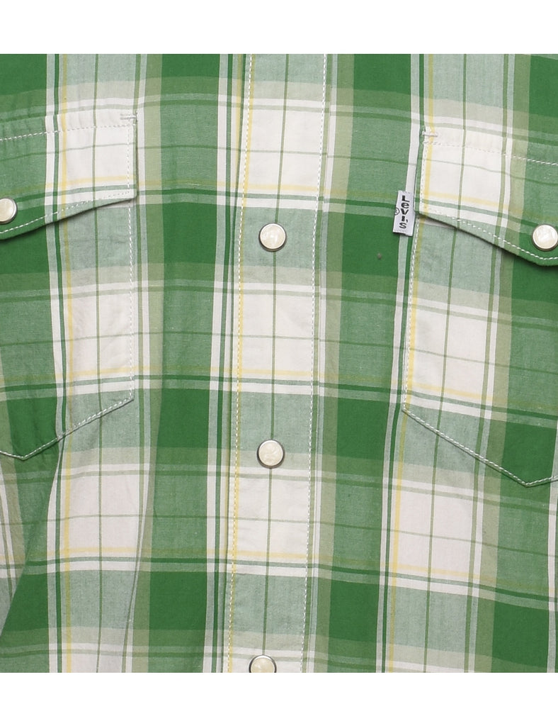 Levi's Checked Green Shirt - L