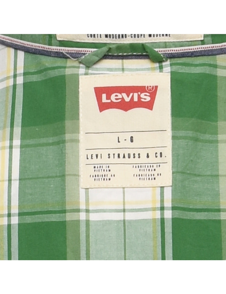 Levi's Checked Green Shirt - L