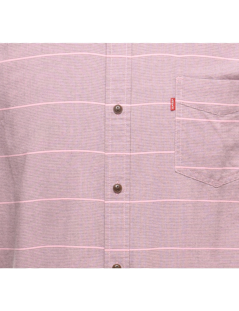 Levi's Pink Short Sleeve Shirt - XL