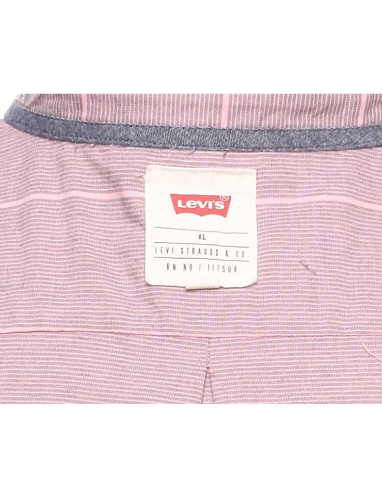 Levi's Pink Short Sleeve Shirt - XL