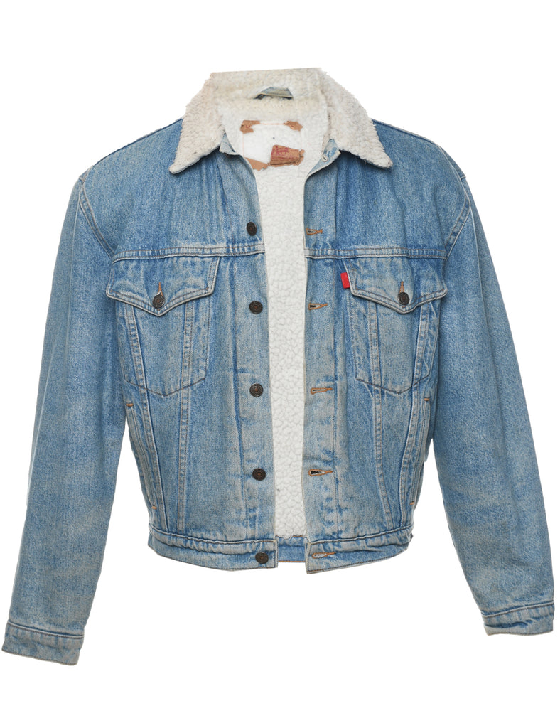 Levi's Shearling Denim Jacket - M