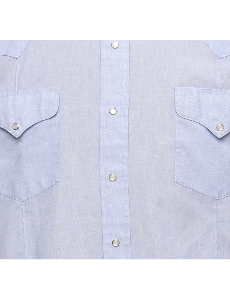 Light Blue Classic Western Shirt - XL