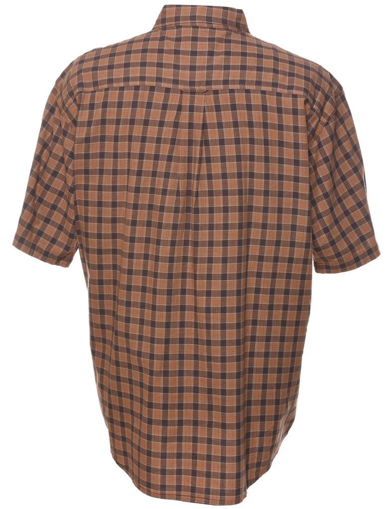 Light Brown Checked Shirt - L