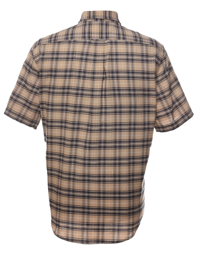 Light Brown Checked Shirt - M