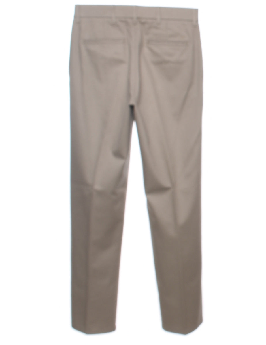 Men's Light Brown Chinos Brown, M | Beyond Retro - E00970981