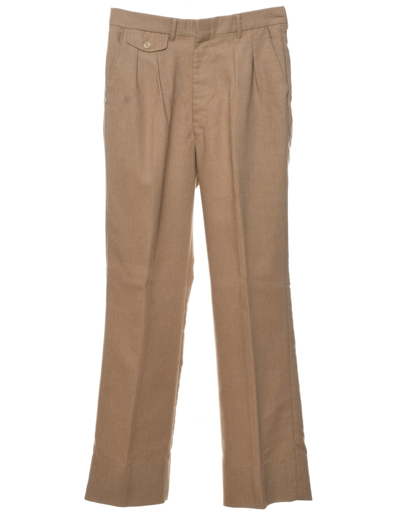 Light Brown Pleated Trousers - W30 L31