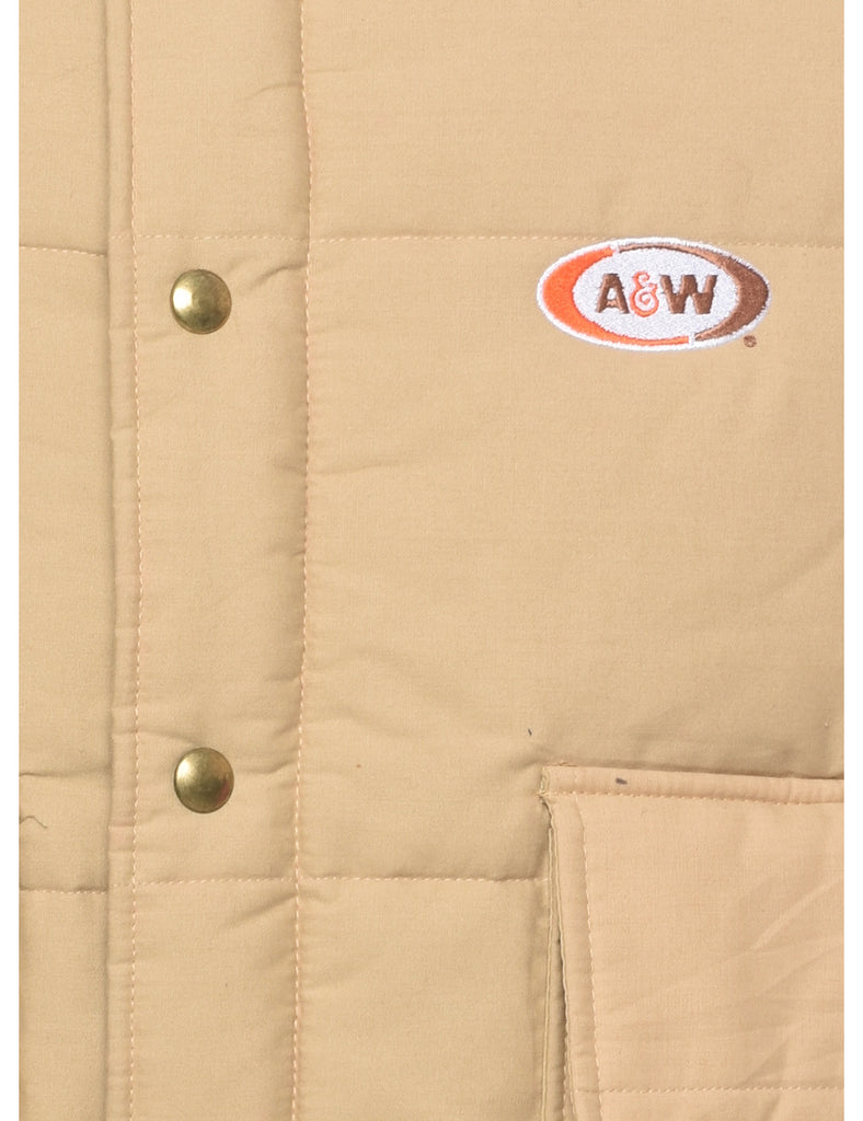 Light Brown Puffer Vest - XL