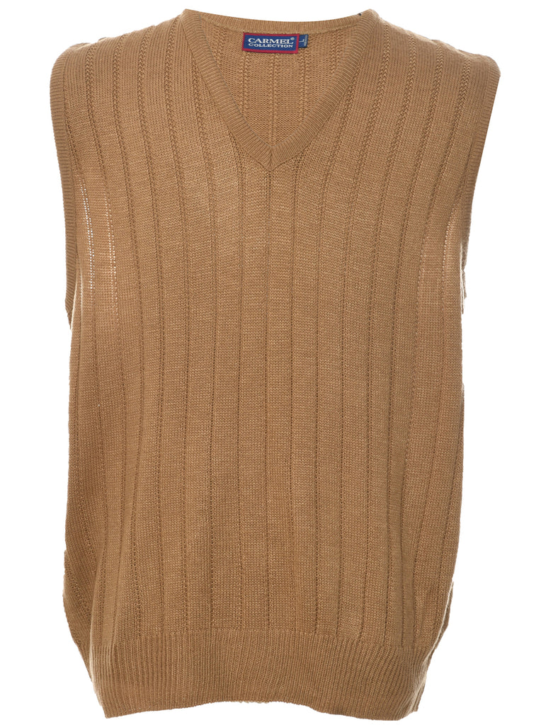 Light Brown Sweater Vest - L