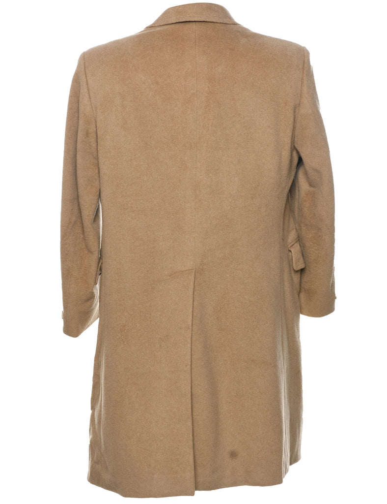 Light Brown Wool Coat - M