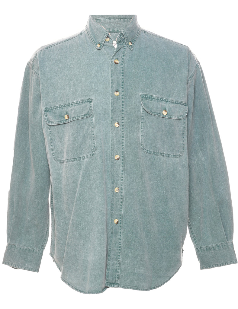 Light Green Denim Shirt - S