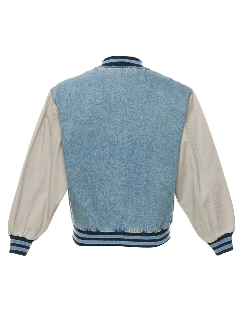 Light Wash Bomber Jacket - XS