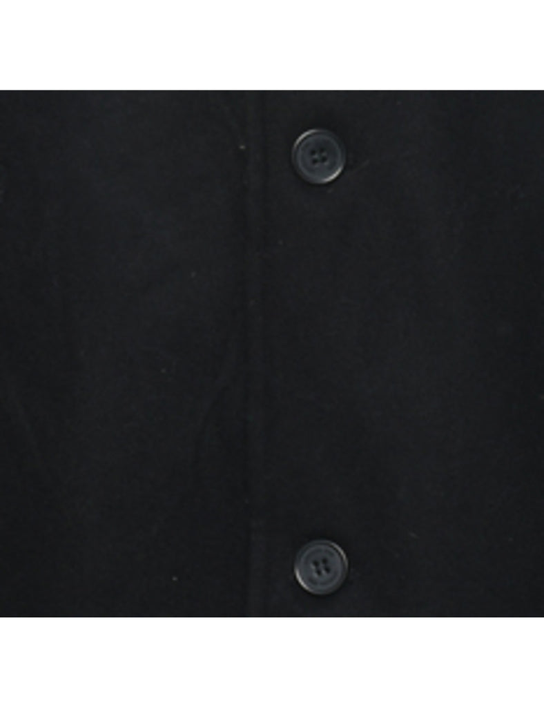 London Fog Black Wool Coat - L