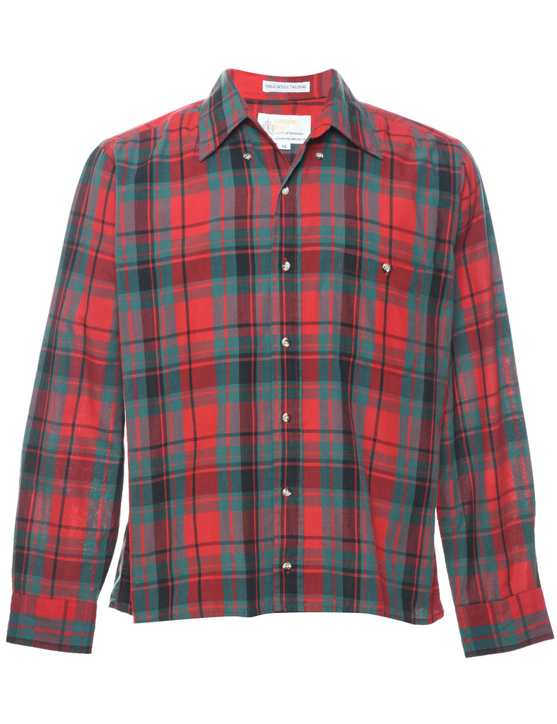 London Fog Checked Shirt - M