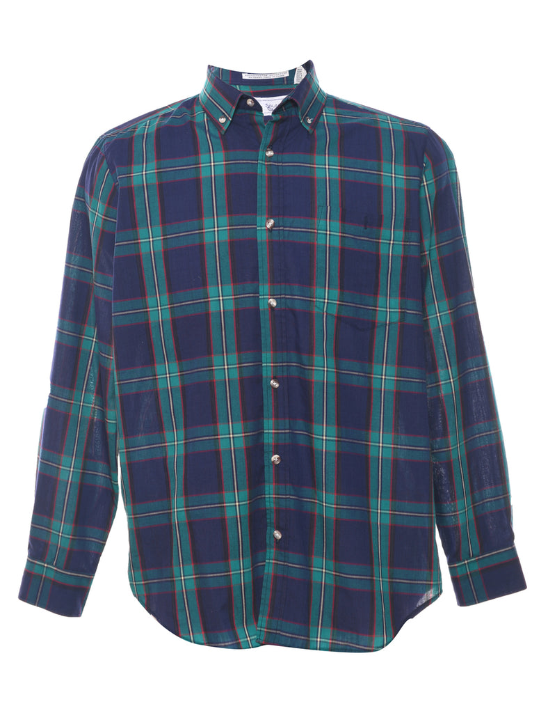 Long Sleeved Checked Shirt - M