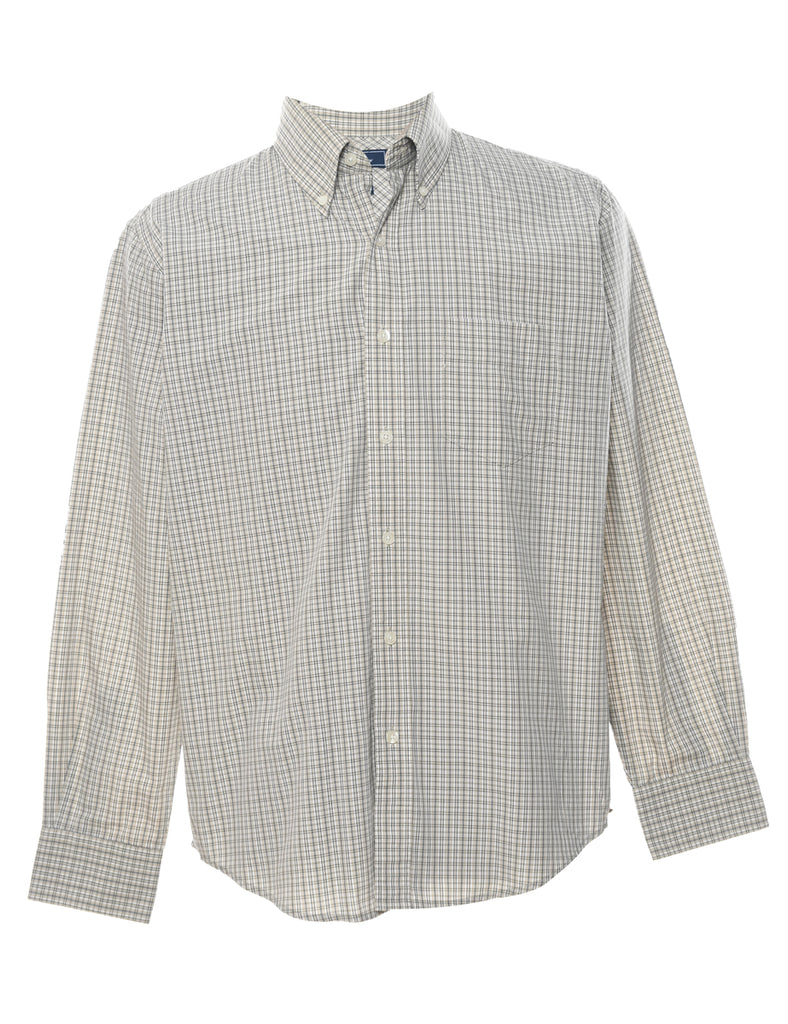 Long Sleeved Checked Shirt - M