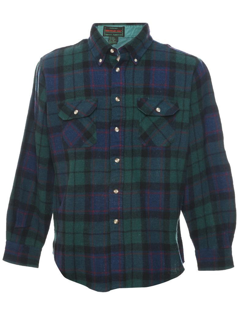 Long Sleeved Checked Shirt - M