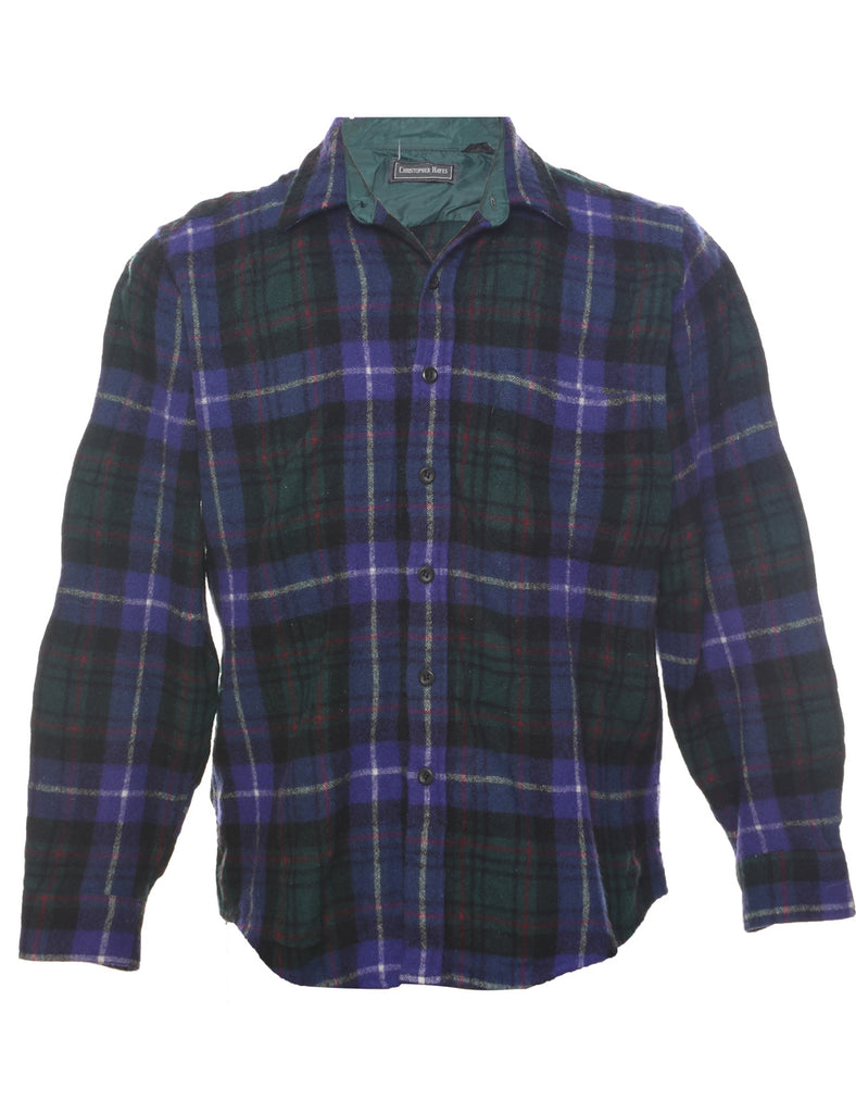 Long Sleeved Checked Shirt - M