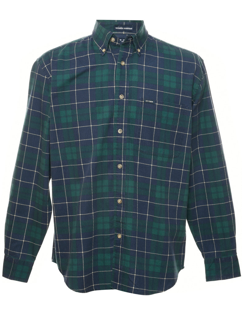 Long Sleeved Checked Shirt - M