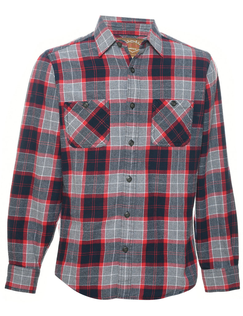 Long Sleeved Checked Shirt - M