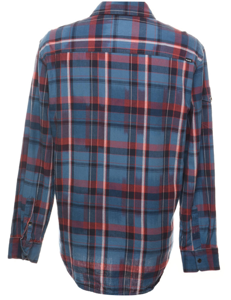 Long Sleeved Checked Shirt - XL