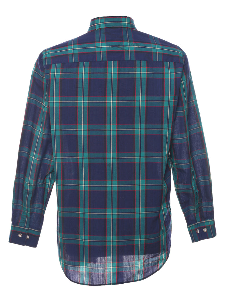 Long Sleeved Checked Shirt - M