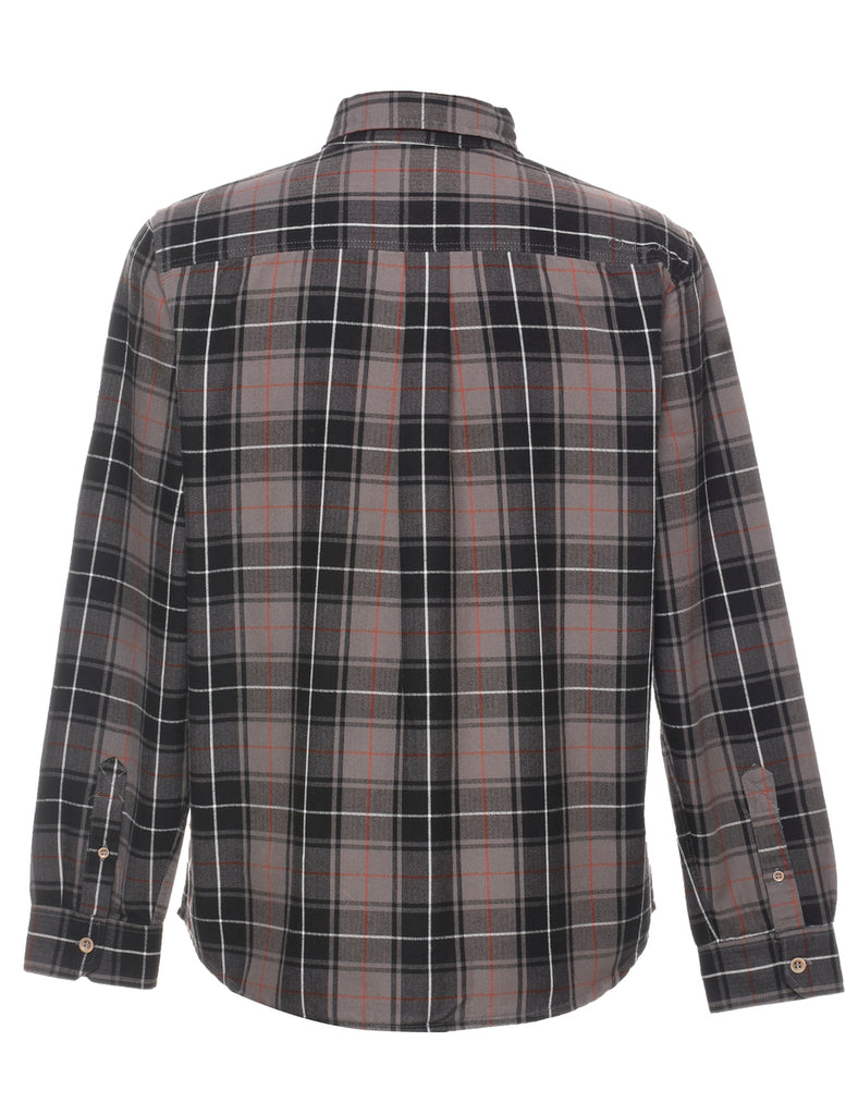 Long Sleeved Checked Shirt - M