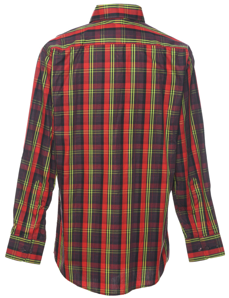 Long Sleeved Checked Shirt - M