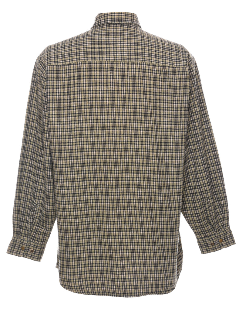 Long Sleeved Checked Shirt - M