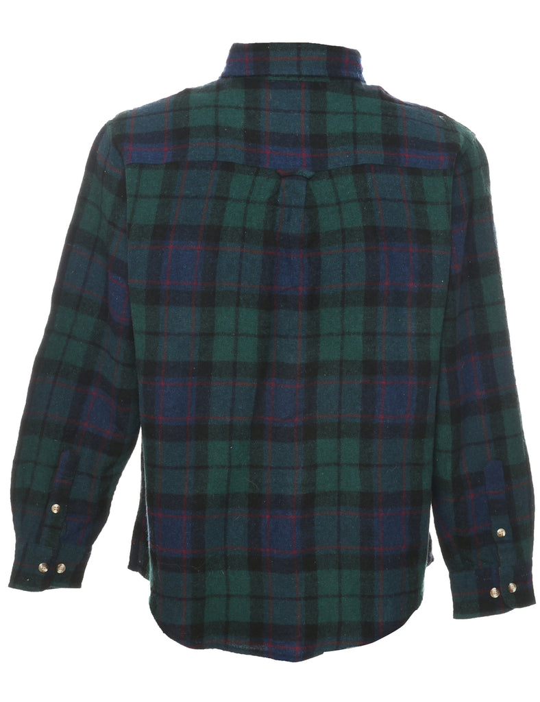 Long Sleeved Checked Shirt - M