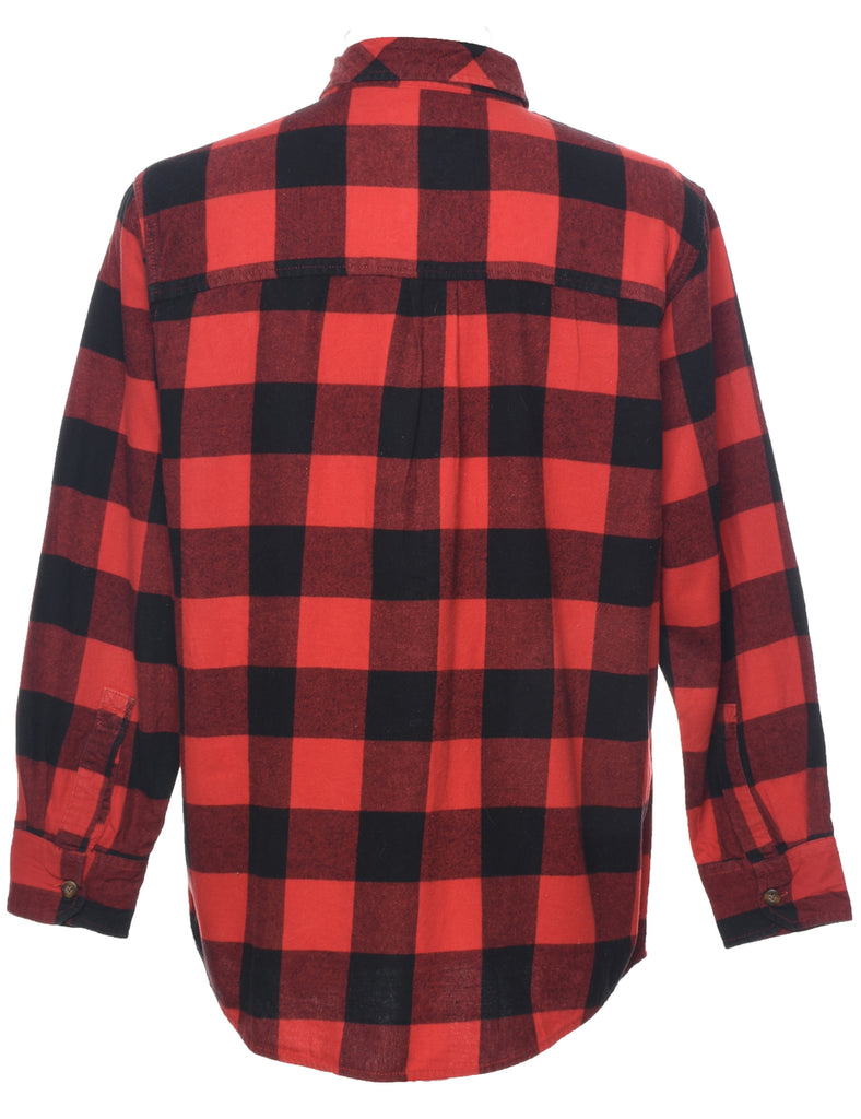 Long Sleeved Checked Shirt - M