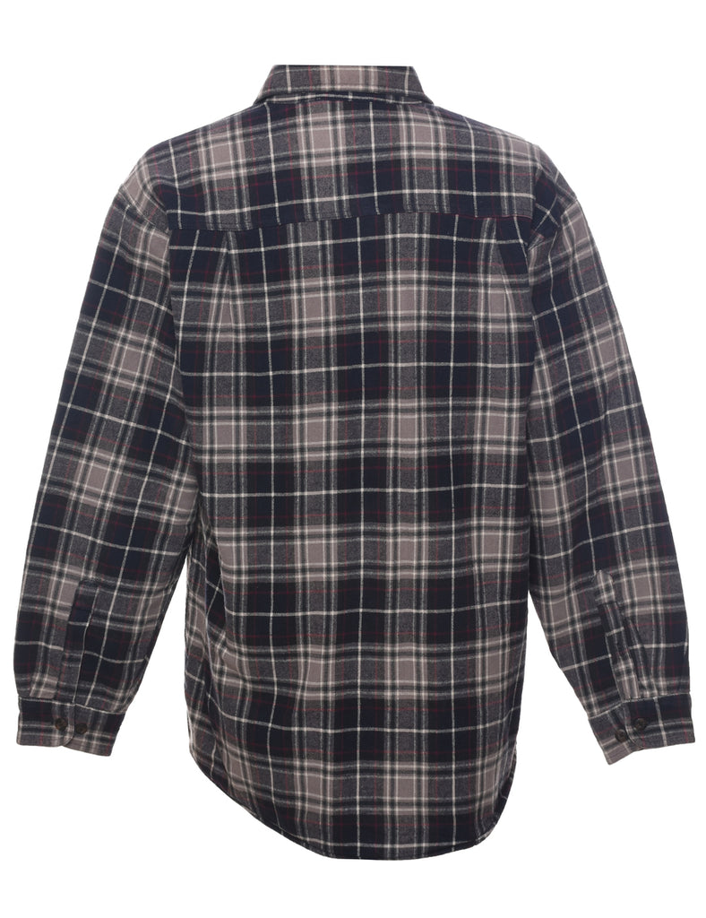 Long Sleeved Checked Shirt - M