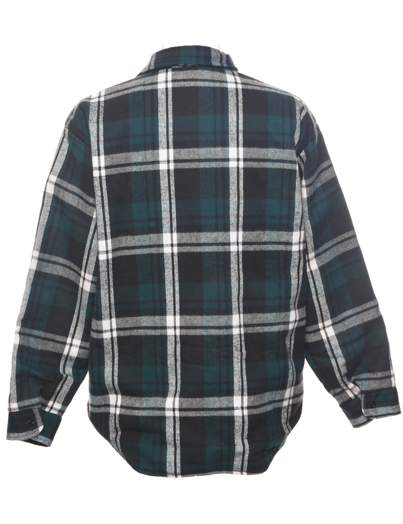 Long Sleeved Checked Shirt - L