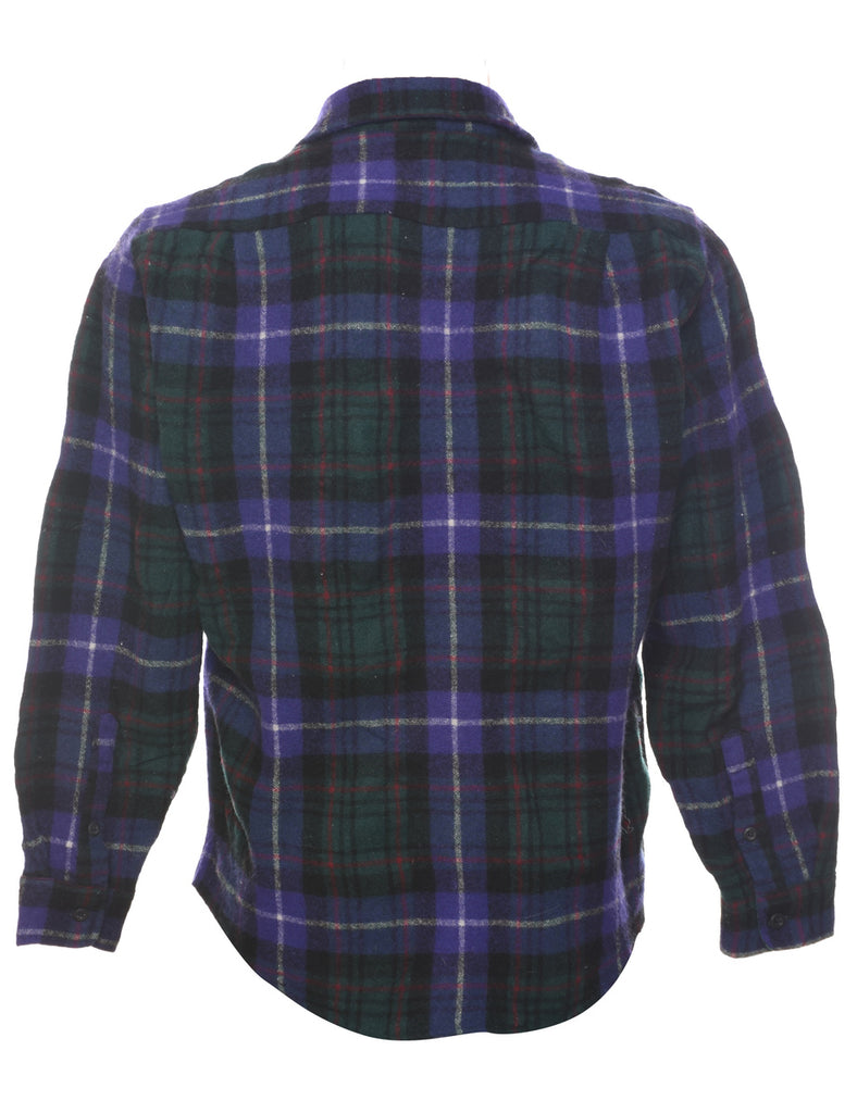 Long Sleeved Checked Shirt - M