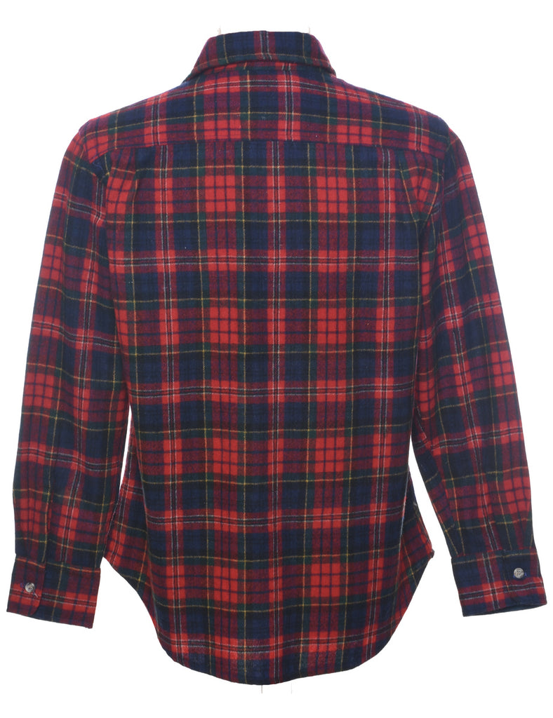 Long Sleeved Checked Shirt - M