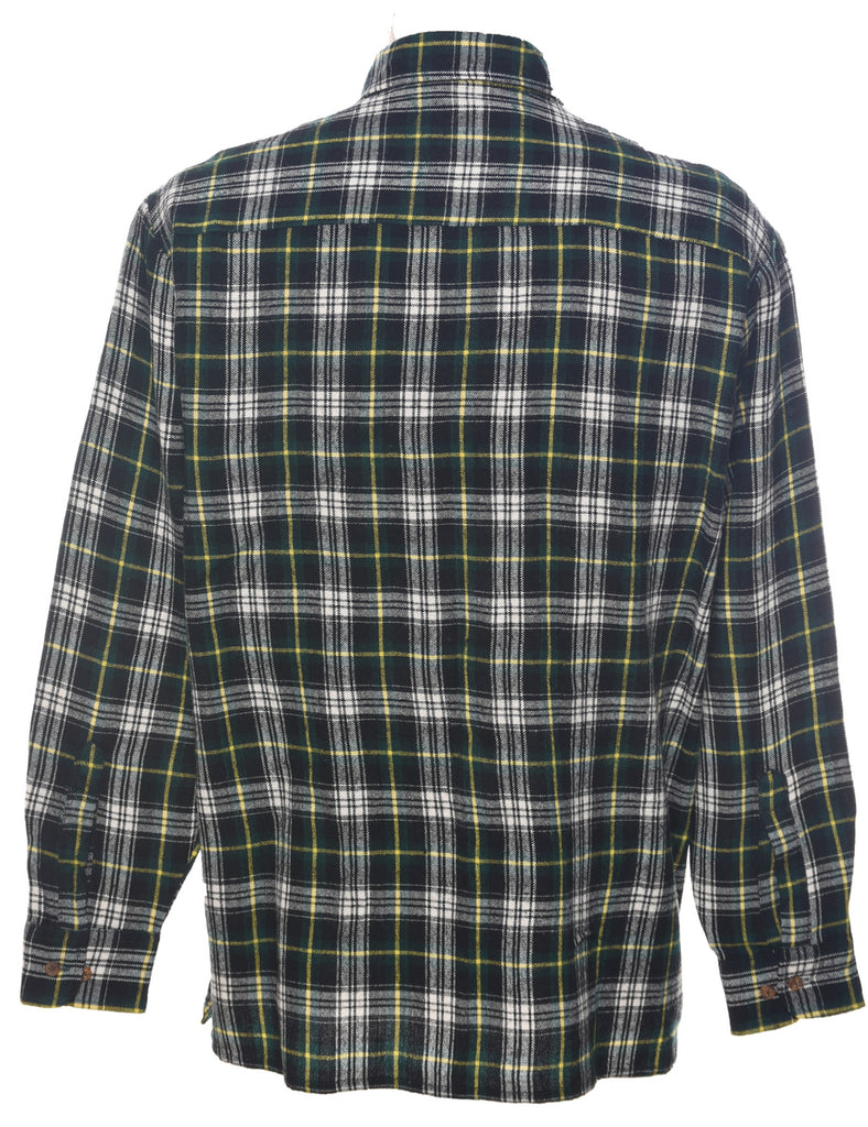 Long Sleeved Checked Shirt - L