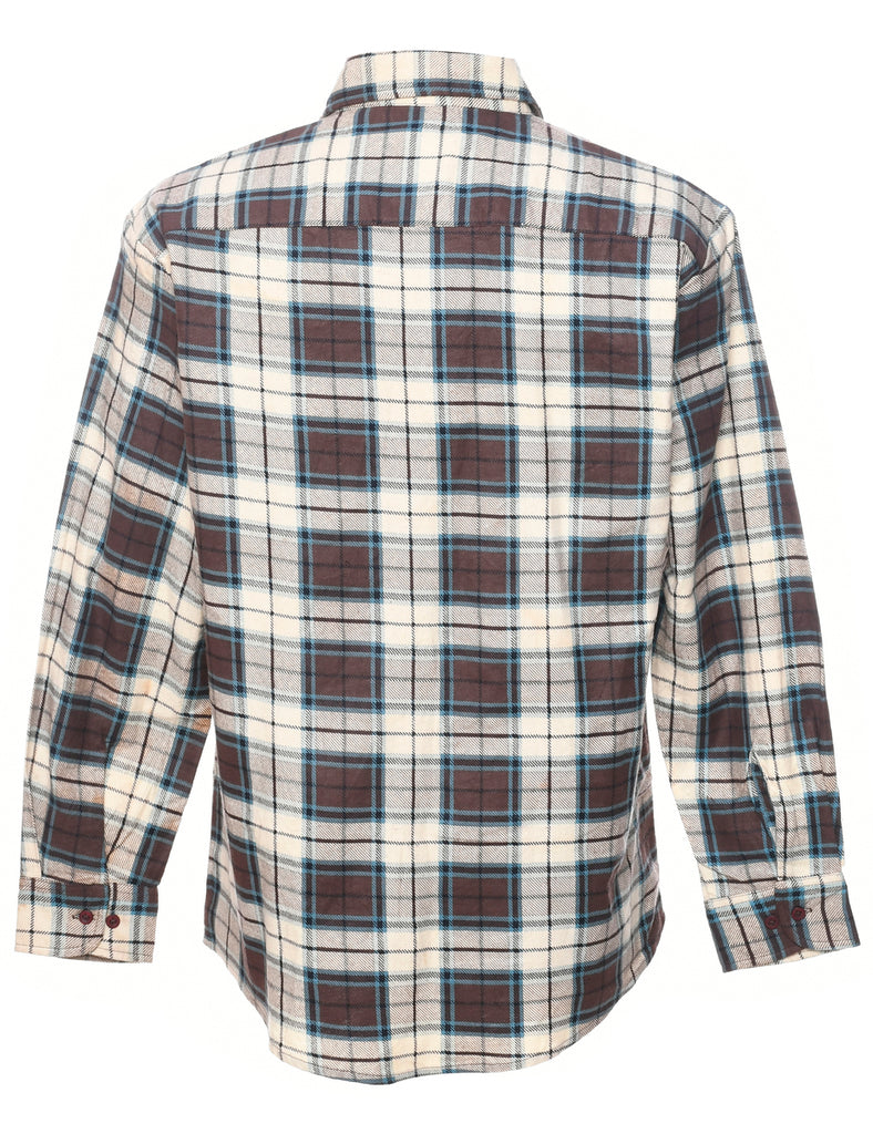 Long Sleeved Checked Shirt - M