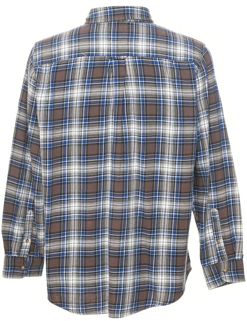 Long Sleeved Checked Shirt - M