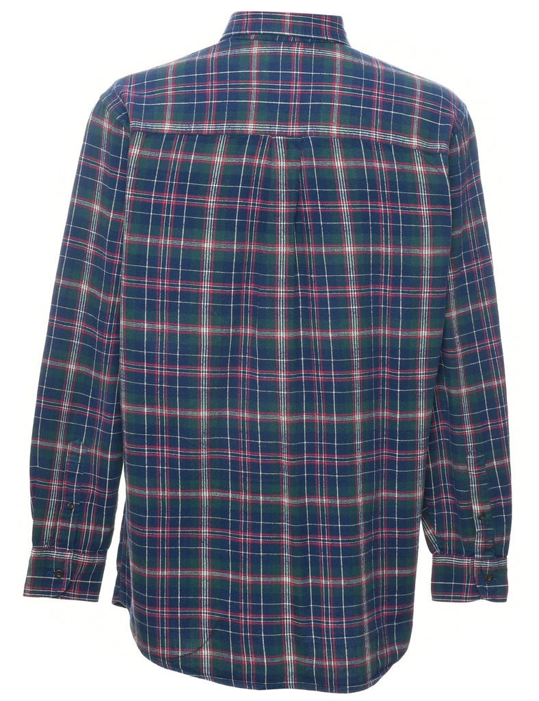 Long Sleeved Checked Shirt - M