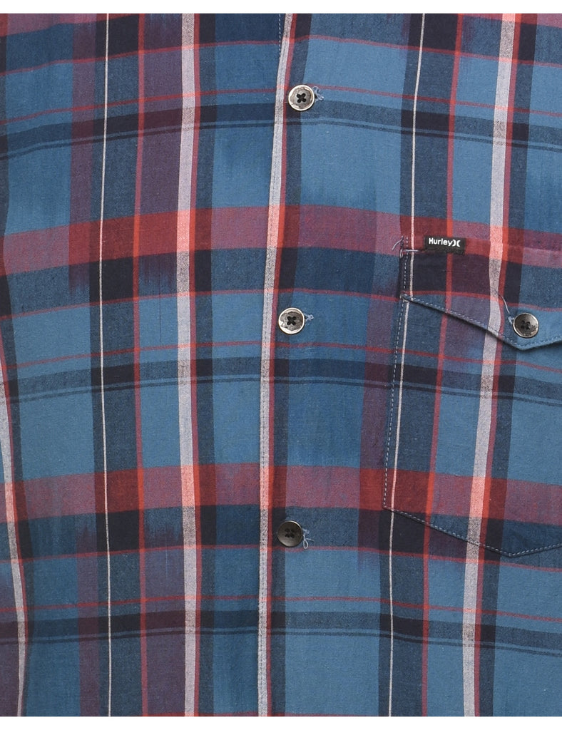 Long Sleeved Checked Shirt - XL