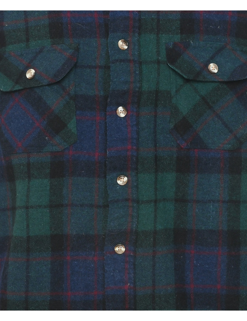 Long Sleeved Checked Shirt - M