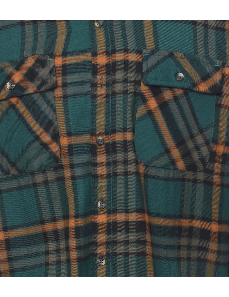 Long Sleeved Checked Shirt - M