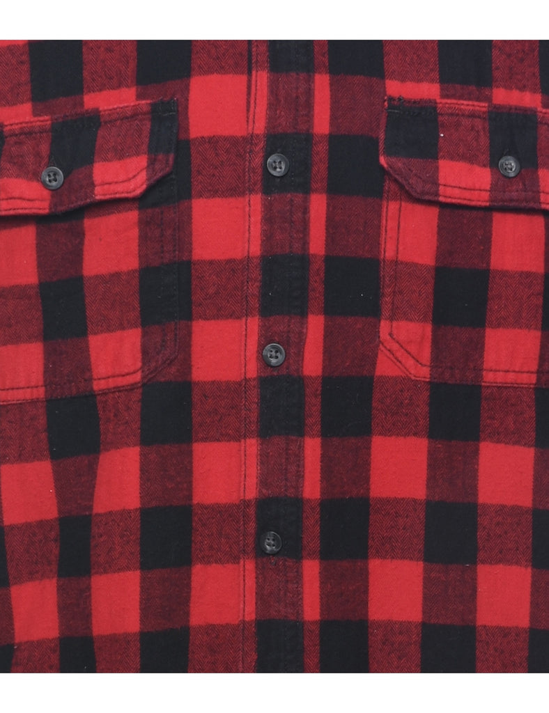 Long Sleeved Checked Shirt - M