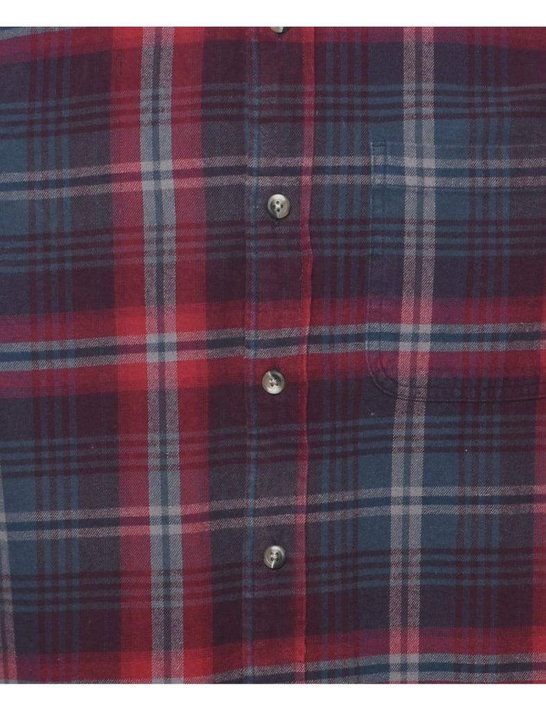 Long Sleeved Checked Shirt - S