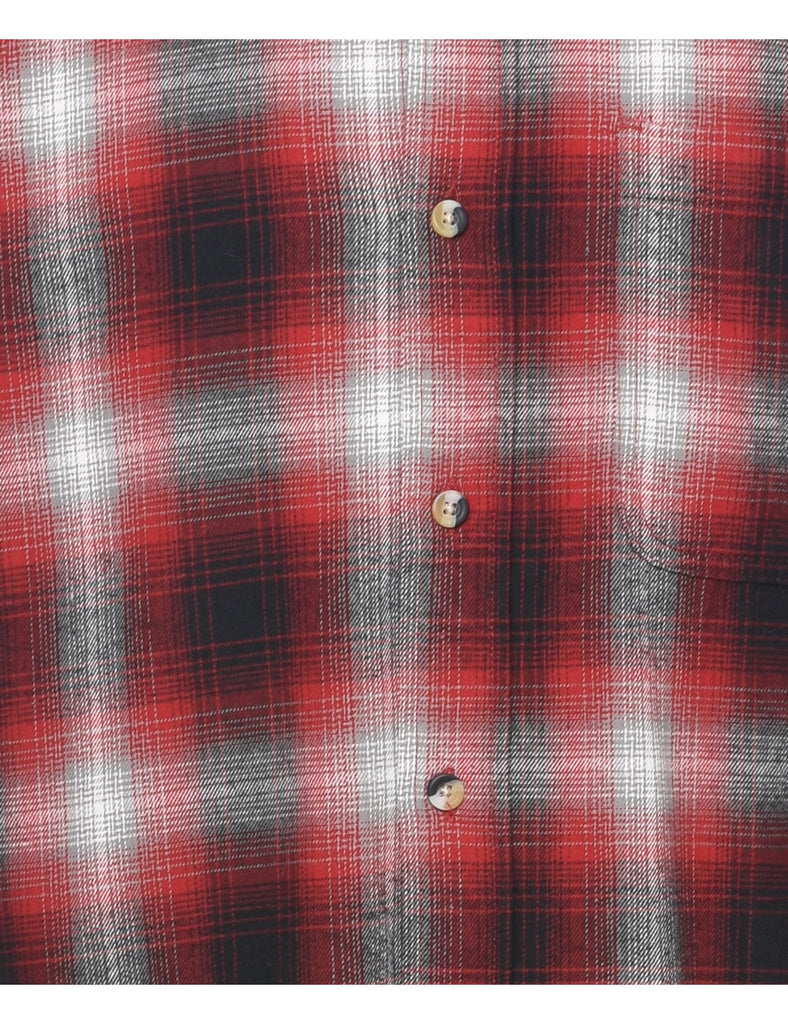 Long Sleeved Checked Shirt - S