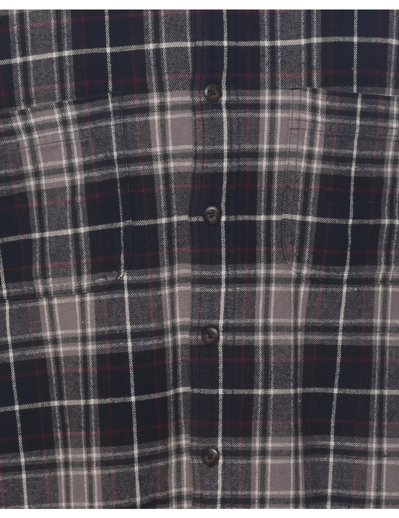 Long Sleeved Checked Shirt - M