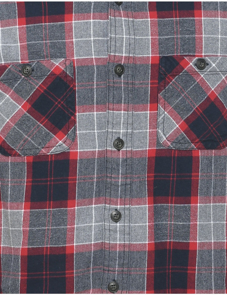 Long Sleeved Checked Shirt - M