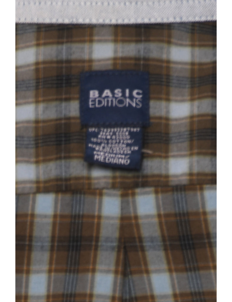 Long Sleeved Checked Shirt - M