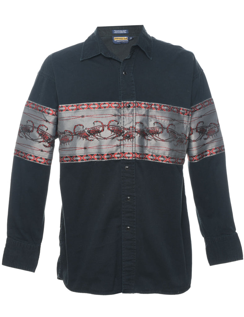 Long Sleeved Denim Shirt - M